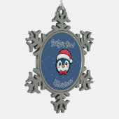 赤ちゃんの初めてのクリスマス スノーフレークフレーム オーナメント (左)