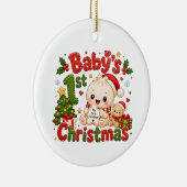 赤ちゃんの初めてのクリスマス セラミックオーナメント (右)