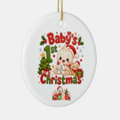 赤ちゃんの初めてのクリスマス セラミックオーナメント (右)