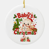 赤ちゃんの初めてのクリスマス セラミックオーナメント (裏面)