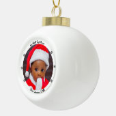 赤ちゃんの初めてのクリスマス セラミックボールオーナメント (右)