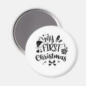 赤ちゃんの初めてのクリスマス ファミリーマッチ マグネット (正面/裏面)