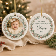 赤ちゃんの初めてのクリスマス フォトギフト
