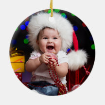 赤ちゃんの初めてのクリスマス フォト オーナメント