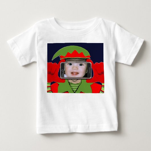 赤ちゃんの初めてのクリスマス ベビーTシャツ (正面)