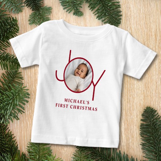 赤ちゃんの初めてのクリスマス ベビーTシャツ
