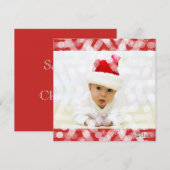 赤ちゃんの初めてのクリスマス 写真付き シーズンカード (正面/裏面)