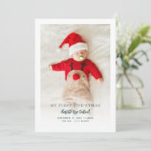 赤ちゃんの初めてのクリスマス　出生発表 シーズンカード (スタンド正面)