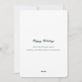 赤ちゃんの初めてのクリスマス　出生発表 シーズンカード (裏面)