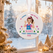 赤ちゃんの初めてのクリスマス 名前入り オーナメント