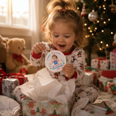 赤ちゃんの初めてのクリスマス 名前入り セラミックオーナメント