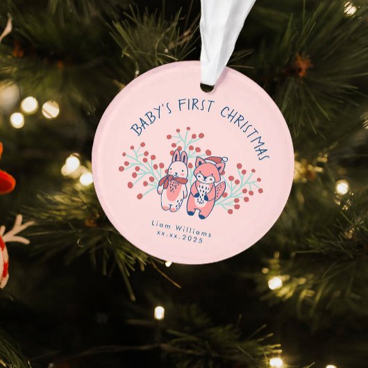 赤ちゃんの初めてのクリスマス 森の仲間たち  オーナメント