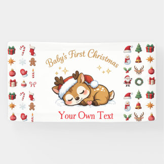 赤ちゃんの初めてのクリスマス 横断幕
