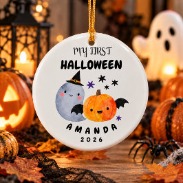 赤ちゃんの初めてのハロウィン セラミックオーナメント