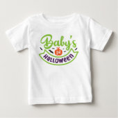 赤ちゃんの初めてのハロウィン ベビーTシャツ (正面)