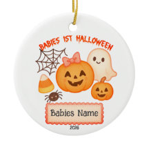 赤ちゃんの初めてのハロウィーン オーナメント（名入れ可能）