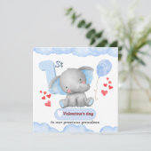 赤ちゃんの初めてのバレンタインデーカード（男の子） シーズンカード (スタンド正面)