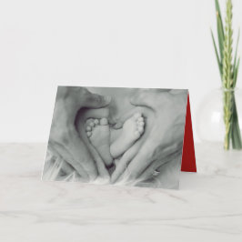 赤ちゃんの初めてのバレンタインデー家族カード シーズンカード