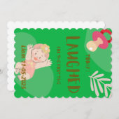 赤ちゃんの初めての笑顔 招待状 (正面/裏面)