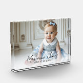 赤ちゃんの名前と写真の保育園スクリプト フォトブロック (左)