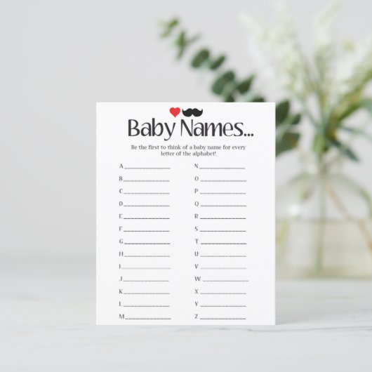 赤ちゃんの名前 – 赤ちゃんシャワーゲーム (スタンド正面)