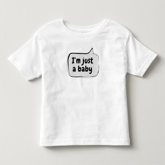 赤ちゃんの吹き出し トドラーTシャツ (正面)