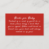 赤ちゃんの外は寒いよ ベビーシャワーの本のリクエスト エンクロージャーカード (正面)