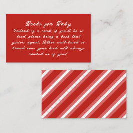 赤ちゃんの外は寒いよ ベビーシャワーの本のリクエスト エンクロージャーカード