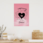 赤ちゃんの女の子がもうすぐ生まれます アクリルウォールアート ポスター (キッチン)