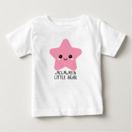 赤ちゃんの女の子にぴったりなピンクの可愛いTシャツ、新生児へのプレゼント ベビーTシャツ