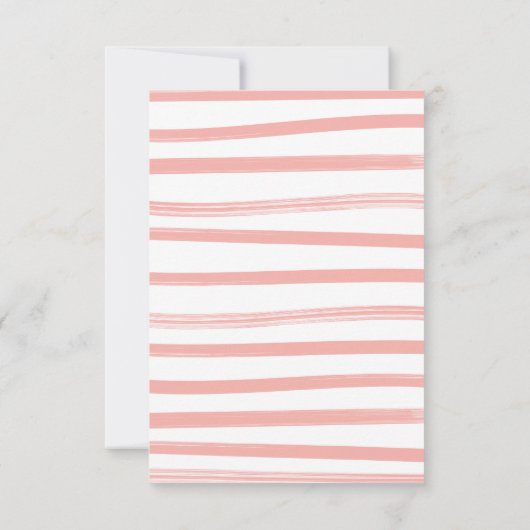 赤ちゃんの女の子のカードのための釣りの本のライン 招待状 (裏面)