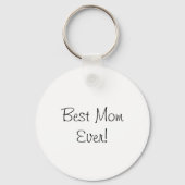 赤ちゃんの女の子のキーチェーンを持つ漫画の母親 キーホルダー (裏面)