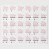 赤ちゃんの女の子のギフト ラッピングペーパー (フラット)