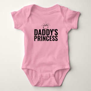 赤ちゃんの女の子のボディスーツ Daddy's Princess ベビーボディスーツ