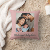 赤ちゃんの女の子の写真 名前 オーダーメイド Baby  クッション (ブランケット)