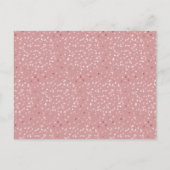 赤ちゃんの女の子の写真 愛 ハート スクリプト 誕生日のお礼 案内ポストカード (裏面)