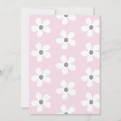 赤ちゃんの女の子の命名式 ピンク ヘブライ語 ユダヤ教 招待状 (裏面)