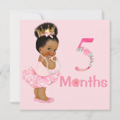 赤ちゃんの女の子の月齢マーカー 女の子 (正面)