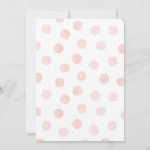 赤ちゃんの女の子の服 ベビーシャワーの招待状 招待状 (裏面)