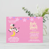 赤ちゃんの女の子の童謡 ベビーシャワーの招待状 招待状 (スタンド正面)