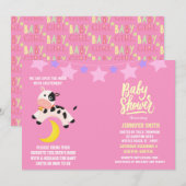 赤ちゃんの女の子の童謡 ベビーシャワーの招待状 招待状 (正面/裏面)