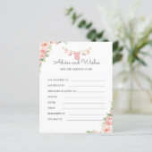 赤ちゃんの女の子の衣類シャワー アドバイスと願い (スタンド正面)