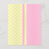 赤ちゃんの女の子シャワーとコウノトリ – ウィッシュ (裏面)