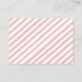 赤ちゃんの女の子シャワーのためのピンクの小さなカボチャの本 エンクロージャーカード (裏面)