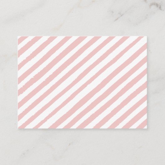 赤ちゃんの女の子シャワーのためのピンクの小さなカボチャの本 エンクロージャーカード (裏面)