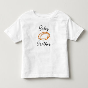 赤ちゃんの弟 〜 兄弟デザイン フットボール トドラーTシャツ