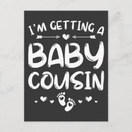 赤ちゃんの従兄弟の性別発表 赤ちゃん ポストカード
