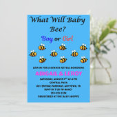 赤ちゃんの性別は?ミツバチの性別発表 招待状 (スタンド正面)