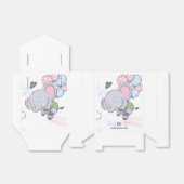 赤ちゃんの性別発表 かわいい象  フェイバーボックス (折り畳みなし)
