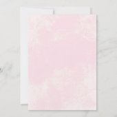 赤ちゃんの息とピンクのバラ赤ちゃん素朴のシャワー 招待状 (裏面)